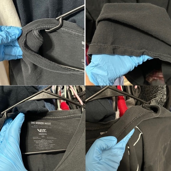 One Punch Man Black and White Cracked Graphic Tshirt Size 2XL - "Kieth" - Picture 15 of 16